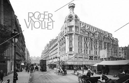 L'immeuble Félix-Potin, 140 rue de Rennes, architecte Paul Auscher. Paris (6e arr.), vers 1900.