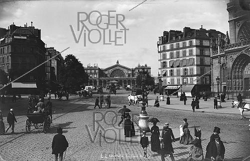 La gare de l'Est. Paris (Xème arr.), vers 1900.