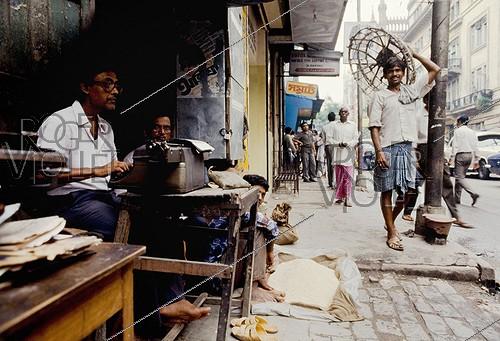 Scène de rue. Calcutta (Inde), 1994.