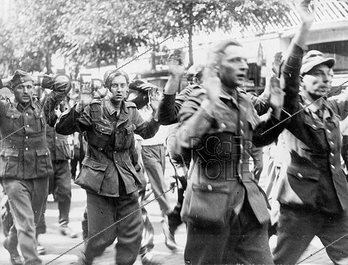 World War II. Liberation of Paris. German prisoners on the boulevards, on August 25, 1944.
